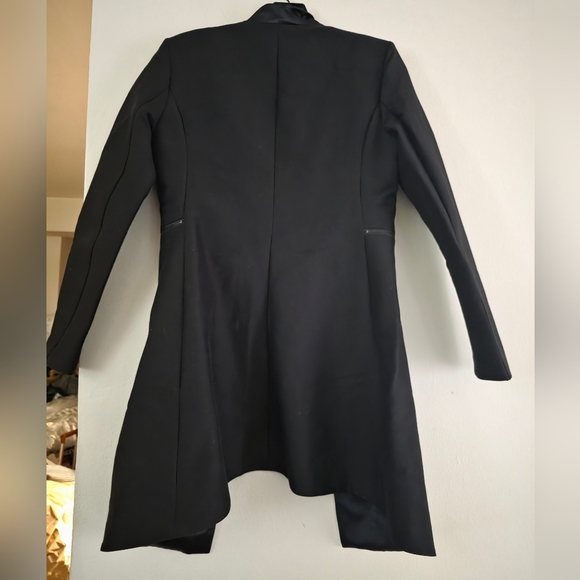 BCBGMAXAZRIA Arelia Zip Waist A-Line Essential Jacket Sz S Black Nwt - Picture 7 of 16